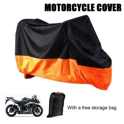 【LZ】 180T Motorcycle Cover Waterproof Anti-UV Windproof Snowproof Motorbike Protector Cover with Storage Bag