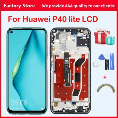 2310x1080 Original LCD For HUAWEI P40 Lite Lcd With Frame Display Screen For HUAWEI P40 Lite Screen Nova 6 SE LCD Screen