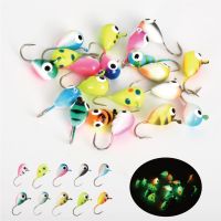 MUUNN 10pcs Ice Fishing Jig Tungsten ice Jig Head Glow 2.7mm-7mm Jig Japan Hook Hayabusa 0.20g-4.40g Winter Fishing Hooks