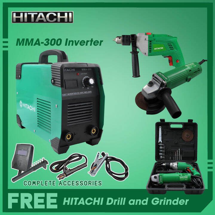 Hitachi MMA300 Inverter Welding Machine (FREE 2in1 Hitachi Grinder and