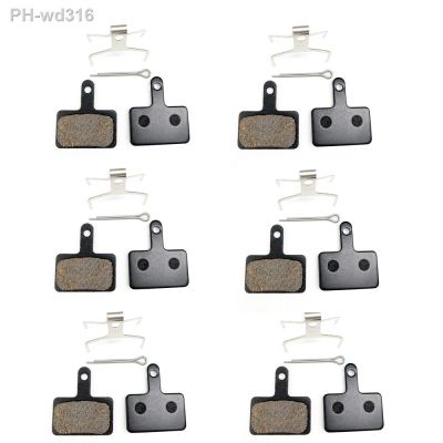 6 Pairs (12pcs) MTB Mountain Bicycle Disc Brake Pads for Shimano B01S M375 M445 M446 Resin Semimetal Cycling Brake Pad Parts