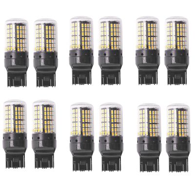 12Pcs Super Bright Canbus T20 7440 W21W Wy21W 144-Smd Reverse Light Turn Signal Light Error Free No Hyper Flash T20 7440