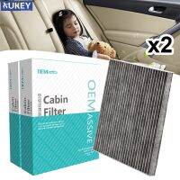 2PC Car Accessories Activated Carbon Cabin Air Filter For Hyundai Santa Fe DM Sonata 6 YF Kia K5 3SF79-AQ000 2012 2013 2014 2015