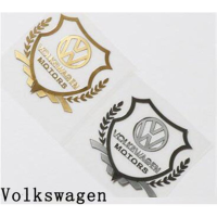 [OUS] Volkswagen VW สติ๊กเกอร์แผ่นเพลทโลหะหน้าต่างรถยนต์ดัดแปลงโลโก้รถด้วงกอล์ฟ Jetta พัสสาทโปโลหลอดไฟสำหรับ Scirocco Tiguan VW