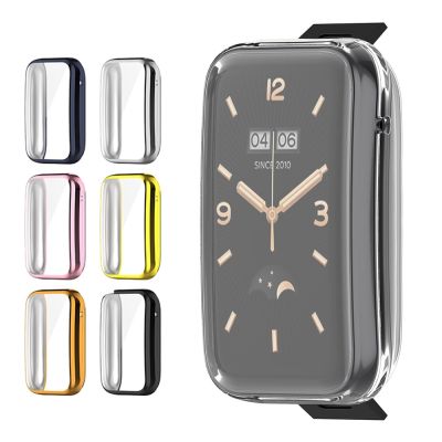 Electroplated TPU Protective Case for Xiaomi Mi Band 7 Pro Full Screen Protector Shell Cover