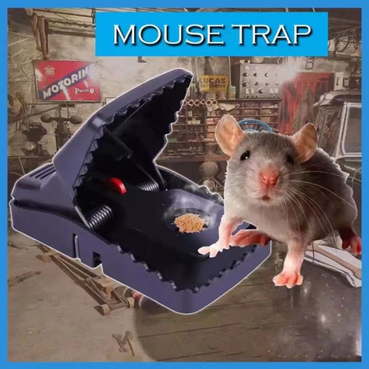 4 Pcs Mouse Trap, Reusable Rat Trap With Powerful Spring And Sensit