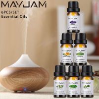 【LZ】✹❒✶  MAYJAM-Conjunto de Óleos Essenciais Aroma Puro para Difusores Banho Casa Sabonetes Fabricação de Velas Aromaterapia Umidificadores Ambientador 6PCs