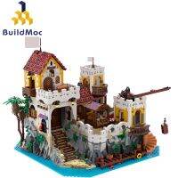 MOC 6277 Eldorado ป้อมปราการอ่าวซื้อขายที่ตั้งไว้บนบล็อกตัวต่อที่ตั้งของเก่าโจรสลัดสร้างอิฐเป็นของขวัญของเล่นวันเกิด