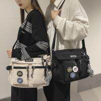 Ulzzang Korean Fashion Ins Japanese Nylon Big Capacity Men Shoulder Bag Crossbody Bag Messenger Bag for Men 【JULE】