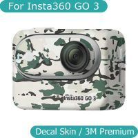 สติกเกอร์กล้องสำหรับ Insta360 GO 3สติ๊กเกอร์ติดบนตัวเครื่องฟิล์มห่อไวนิลกันรอยขีดข่วน Insta 360 GO 3กล้องแอคชั่นแคมเมราป้องกันร่างกายสติกเกอร์ป้องกันเสื้อโค้ท