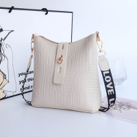 High Quality Ladies Handbags Bucket Bag Luxury PU Leather For Women Crocodile