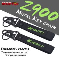 ☂ Motorcycle Embroidery Keychain Keyring Key Chain Holder LOGO For KAWASAKI Z650 Z800 Z900 Z1000 NINJA650 1000 Ninja400 250 300