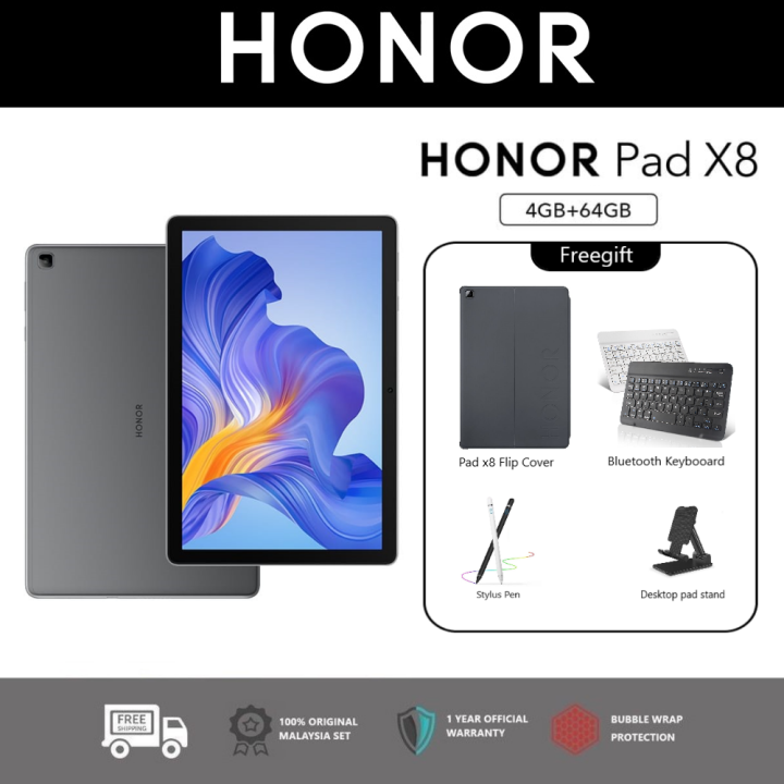 HONOR Pad X8 (64GB) 4G LTE SIMCARD Supported丨4GB RAM + 64GB ROM丨MicroSD ...