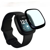 ♀✣□ Garnitur dla Fitbit Versa3 / Versa2 zegarek folia hartowana 3D zakrzywiona folia kompozytowa poczucie pełna ochrona ekranu