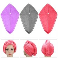 1PC 100% Cotton Hair Drying Turban Large Hair Dry Turban Towel Hair Drying Wrap Bath Towels Cap Hat Towels