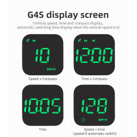 USB ขับเคลื่อน2.5นิ้วพร้อมเข็มทิศ GPS Car Head Up Display LED HUD Mini Fatigue Driving Reminder Speedometer Overspeed Alarm G4S