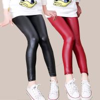 Baby Leather Pants for Girls Winter Kids Tight Legging Children 39;s Pencil Trousers Faux PU Leather Slim Leggings for 3 4 6 Years