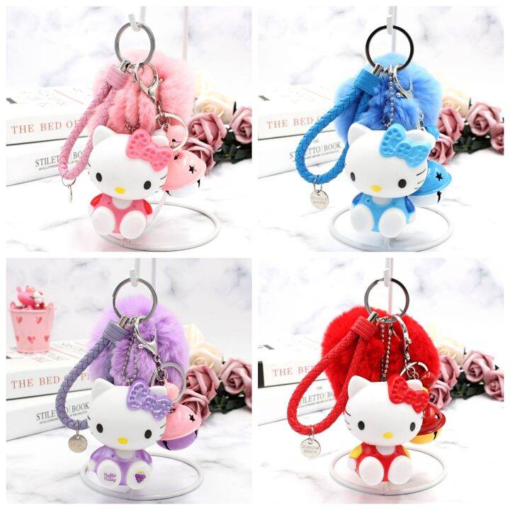 kawaii-sanrio-hello-kitty-plush-toys-keychain-cartoon-cute-girls-plush-key-ring-bags-pendant-ornaments-jewelry-festival-gifts-key-chains