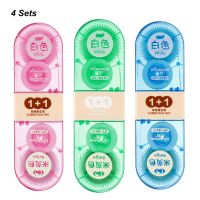 4Sets Correction Tape Double Head Double Color Creative Two In One Student Error Erasure Tape School Office Stationery Supplies Correction Liquid Pens
