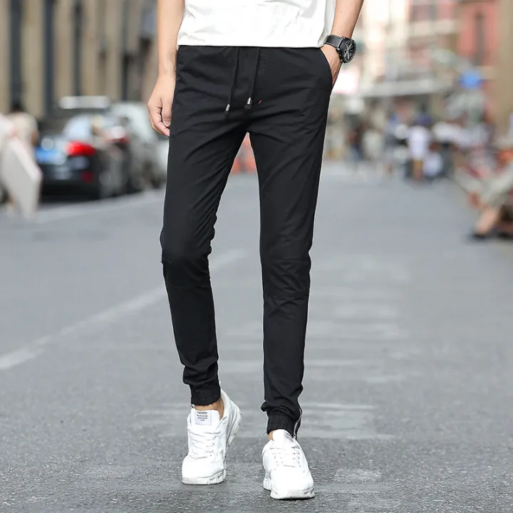 Men&'s Plain Pants Tiro Korean Sports Jogger Pants Fashion Trend Slim Pants  For Men | Lazada PH