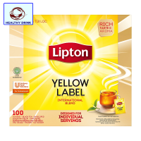 LIPTON ลิปตัน ชาผงชนิดซอง ชาผม ชาซอง ชาลิปตัน ฉลากสีเหลือง 2 กรัม x 100 ซอง สะอาด ส่งเร็ว