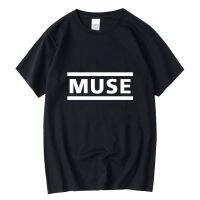 XIN YI Mens High Quality 100% cotton letter printed T-shirt muse Rock Band short-sleeved T-shirt O-neck hip hop male tops