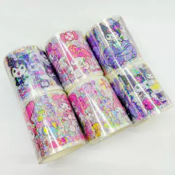 Kawaii My Melody Cinnamoroll Kuromi DIY Decorative Washi Tape Anime  Sanrioed Cute Girl Heart Material Tape Stickers