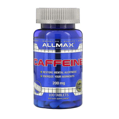 ALLMAX  Caffeine 200 mg  100 Tablets  คาเฟอีน จำนวน 1 กระปุก