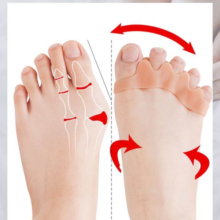 2pcs-5-holes-soft-silicone-gel-toe-separators-hallux-valgus-orthopedic-protector-thumb-corrector-spacers-bunion-relief-foot-care