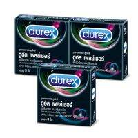 โปรโมชั่น ถุงยางอนามัยดูเร็กซ์ ดูอัล เพลย์เชอร์ แพ็ค 3 (Durex Dual Pleasure Pack 3) ราคาถูก ถุงยาง ถุงยางอนามัย ถุงยางบาง001 ถุงยางชะลอหลั่ง