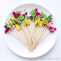 Lennie1 100Pcs 12Cm Disposable Party Tableware Fruit Dessert Sticks Bamboo Skewers Buffet Cupcake Decoration Wedding Supplies