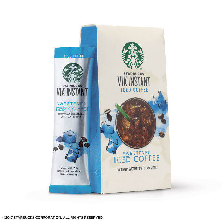 Starbucks VIA — Sweetened Iced Coffee — Instant Coffee Medium Roast