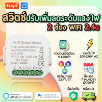 tuya สวิตช์สำหรับปรับเพิ่มลดระดับแสงไฟ แสงสว่าง 2 CH DMBSW02