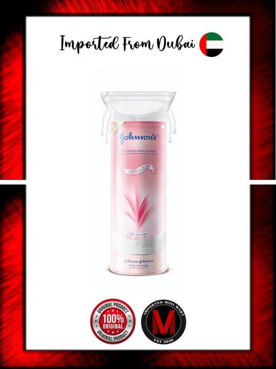 JOHNSON'S® PURE COTTON MAKEUP PADS 80'S Lazada PH