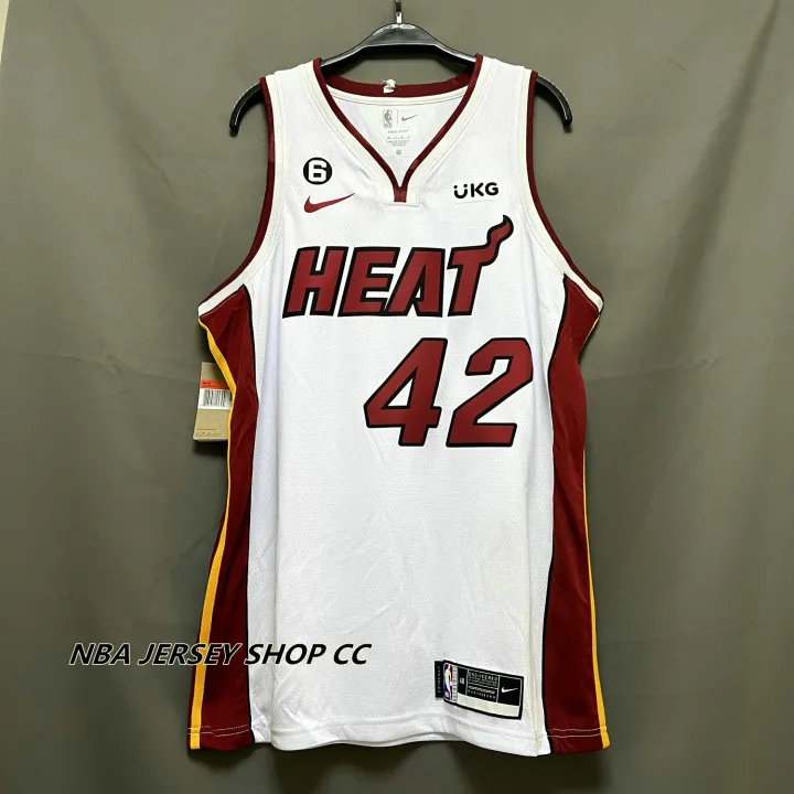 Top-selling Item] Bam Ado 13 Miami Heat White Association Edition 2022-23  3D Unisex Jersey NO6 Patch