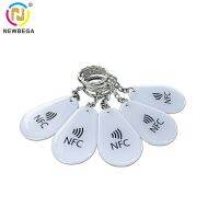 13.56MHz New White NFC Epoxy Card RFID Smart Card 213 with Chain  Waterproof  Suitable for All Cell Phones with NFC Function TV Remote Controllers