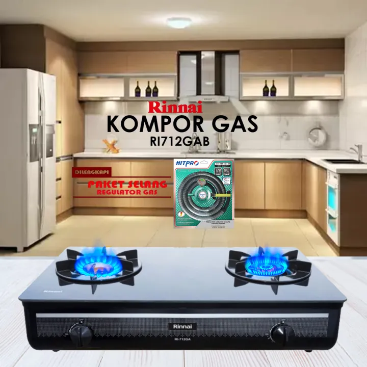 Kompor Gas Rinnai 2 Tungku Ri 712 Gab Kompor 2 Tungku Kompor Rinnai 2 Tungku Kompor