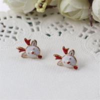 POPO กวางคริสต์มาสผู้หญิง EAR - RING Luxury จี้หู Lady EAR STUD Girls EAR STUD