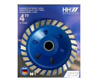 HH WERKZEUG 4" DIAMOND CUP WHEEL TURBO ใบเจียรปูน ใบเจียรกระเบื้อง ใบเจียรเพชร