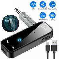 Wireless Bluetooth-compatible 5.0 Receiver 3.5mm Aux Stereo Music Audio Adapter For Car Home Headset Headphone Handsfree Call