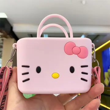 Cartoon Sanrio Hello Kitty Plush Coin Purse Children Zipper Coin Bags  Storage Pouch Cute Animals Wallets