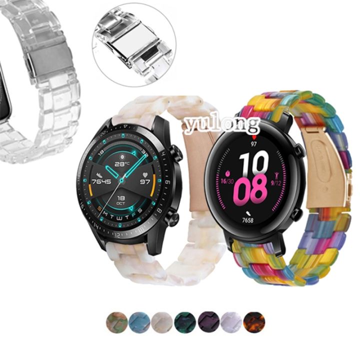 transparent-resin-strap-band-for-huawei-watch-gt2-42mm-46mm-smart-watch-repleacement-wristband-for-gt-42mm-46mm-gt2e-gt2-pro