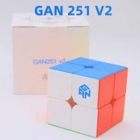 V2 GAN 251 2X 2รูบิคเวทมนตร์ไม่มีสติกเกอร์ความเร็ว2X2x2 GAN251V2รถคิวโบมืออาชีพ251V รูบิคขนาด4X4X4 2ตัวสำหรับเด็กและเด็ก