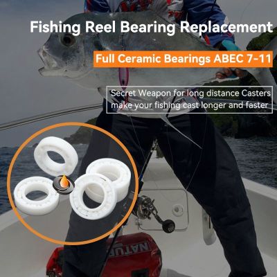 【LZ】∈✺  Rolamento cerâmico de zircônia ZRO2 para carretel de pesca 693 Rolamento cerâmico completo ABEC-9 3x8x4mm 1Pc