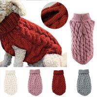 ZZOOI High Quality Wool Dogs Coats Soft Breathable Daily Pets Clothes Fashion Knitted Daily Dogs Sweater with Neck Brace Dog Supplies