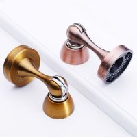 ﹉☂♠ Zinc Alloy Door Suction Wooden Door Anti-collision Mute Bedroom Wall Suction Strong Magnetic Door Touch Bathroom Door Stop