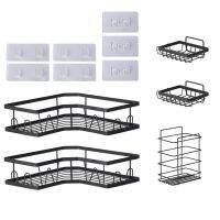 【HOT】卐  1 Shelf Adhesive Multifunction Organization Rack Accessories for Dormitory Wall Window
