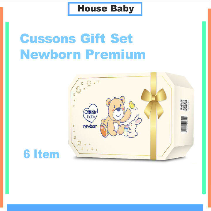 Cussons Baby Newborn Premium Gift Pack Gift Set 6 Item Paket Perlengkapan Bayi House Baby