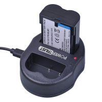 2Pcs 1800MAh PS-BLM1 BLM1 BLM-1 + Dual USB Charger สำหรับ Olympus C-5060 C-7070 C-8080 E-1 E-3 E-30 E-520 EVOLT E-300