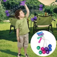 Clackers Balls On A String Finger Toy Noise Maker Toys Anti-Anxiety Sensory Hand Shaking Double Balls Toy for Kids Birthday Childrens Day Gifts